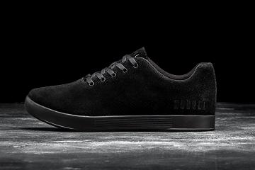 Black Nobull Suede Men's Trainers | CA W1348N